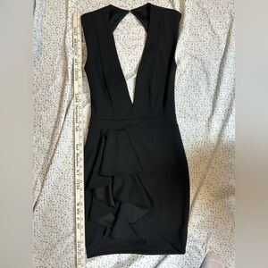 Valiant Paris Black Backless Dress